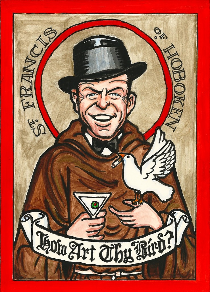 Frank Sinatra Art: “St. Francis of Hoboken, With Bird”