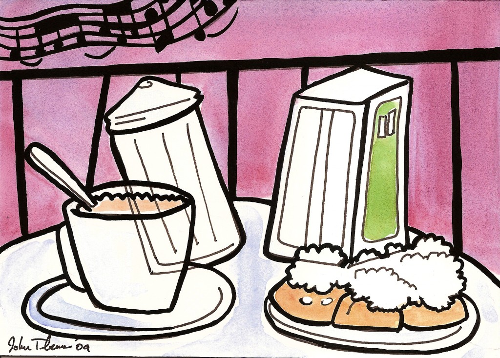 “Café au Lait & Beignets” Day 28 of 30 Paintings in 30 Days (SOLD)