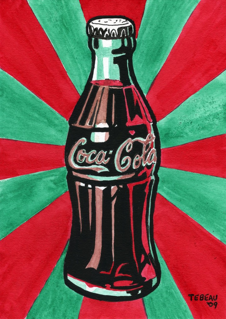 Today’s Painting “Old Skool Coke Bottle” (30 Paintings in 30 Days: Day Nine)