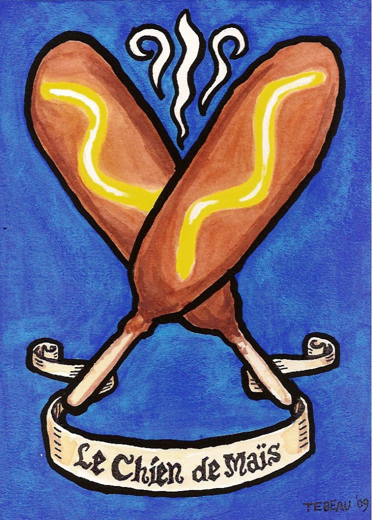 Corn Dogs: the Carny Food of Kings. Day 15 of 30 Paintings in 30 Days (SOLD)