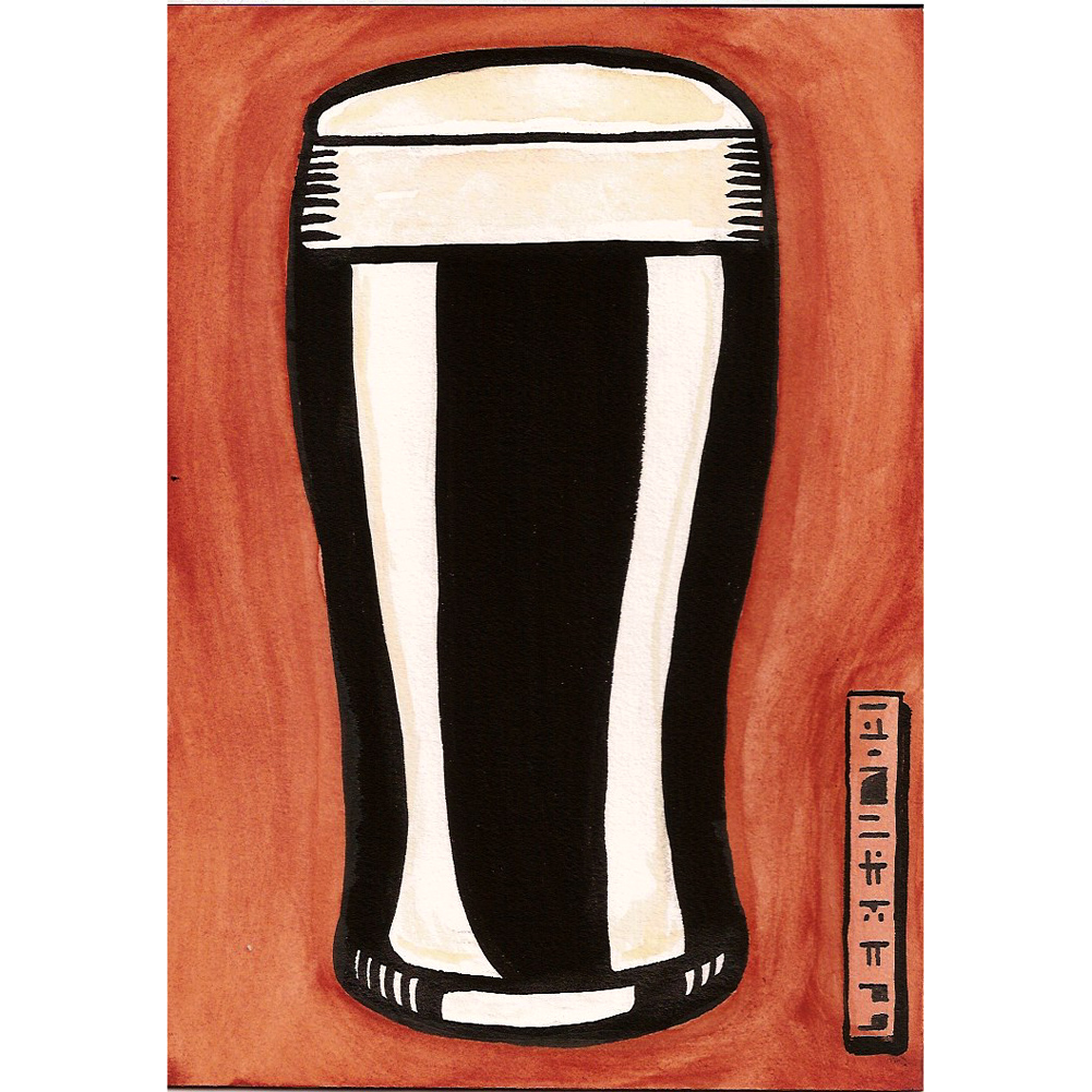 30 Paintings in 30 Days, Day Six: “Guinness (A Pint of the Black Stuff)”