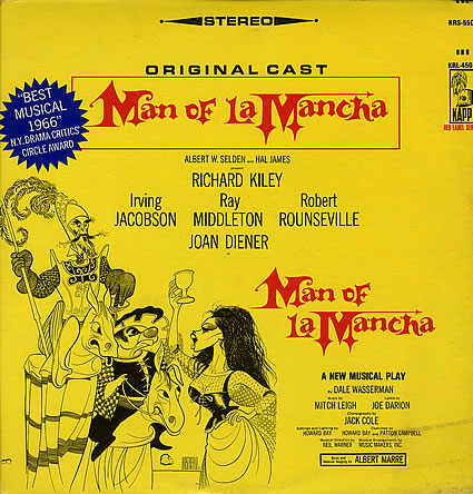 Hirschfeld's "Man of La Mancha" cover