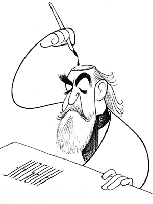 Al Hirschfeld by Al Hirschfeld