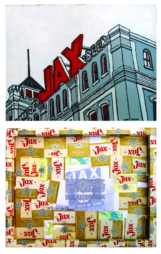 Jax Brewery in New Orleans, a landmark painting (and espn super bowl hq)