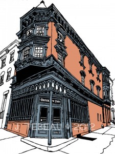 Brooklyn Inn bar Boerum Hill art print by Tebeau