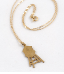 Natural Abstract jewelry brass water tower