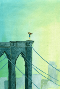 "Fiddler on the Bridge" by Indie Art