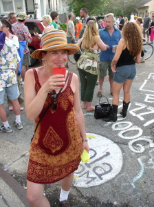 Colleen at the New Orleans Jazz Festival in '06