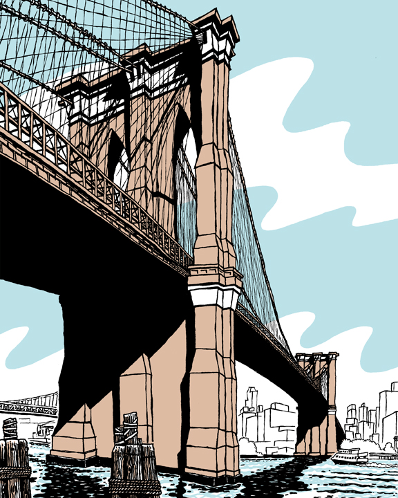 The Annual Brooklyn Bridge Anniversary Show at Urban Folk Art Gallery