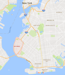 visiting bay ridge brooklyn map