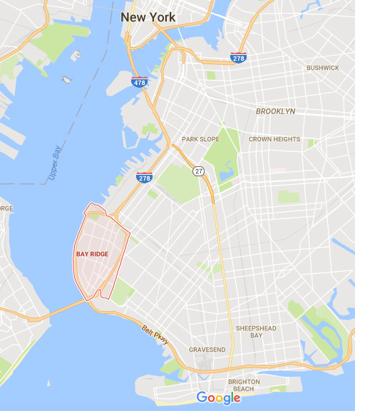 Visiting Bay Ridge Brooklyn Map Copy 