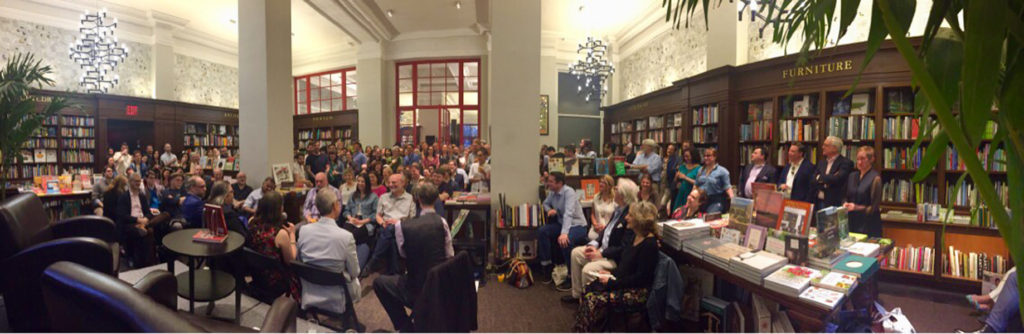 The WHOLE ROOM (almost) at Rizzoli's beautiful bookstore. THANK YOU!